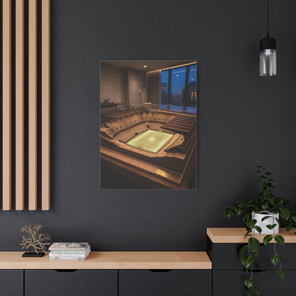 Luxury Stadium Architecture Model Sports Wall Art & Canvas Print