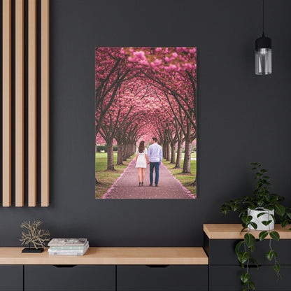 Romantic Sakura Tree Walk Wall Art & Canvas Prints