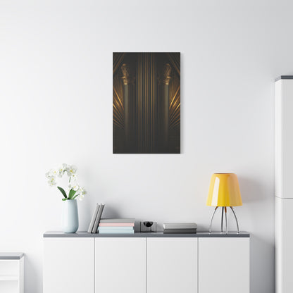 Golden Pillars Art Deco Grandeur Wall Art & Canvas Prints
