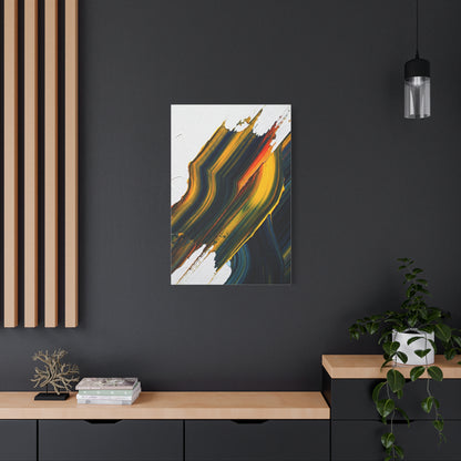 Dark Gold Layered Flow Abstract Wall Art & Canvas Prints
