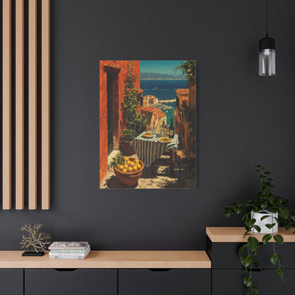 Amalfi Coast Terrace Lunch Wall Art & Canvas Print