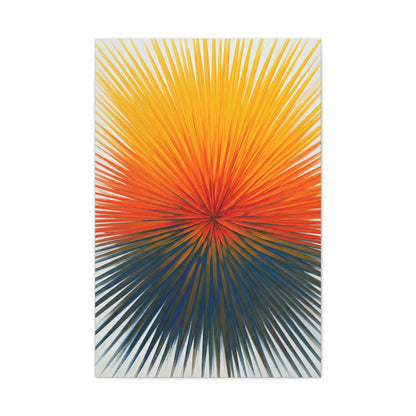 Radiant Sunburst Horizon Abstract Wall Art & Canvas Prints