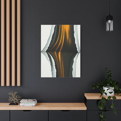 Vertical Gold Reflection Abstract Wall Art & Canvas Prints
