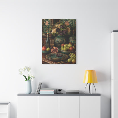 Ornamental Heritage Dining Still Life Wall Art & Canvas Print
