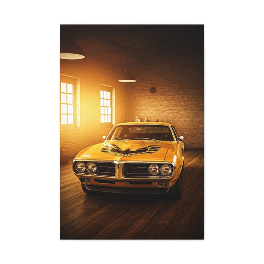 Pontiac Firebird Trans Am Hood Bird Icon Wall Art & Canvas Prints
