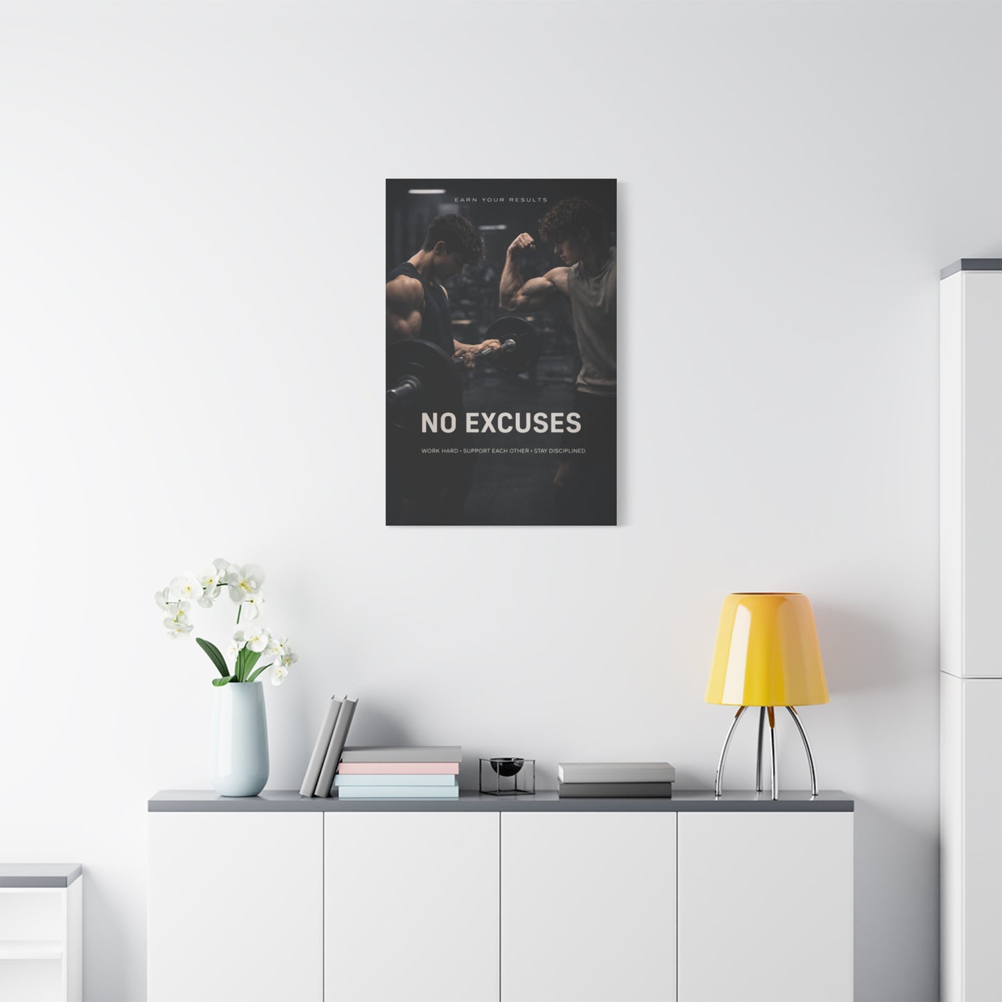 No Excuses Power Training Wall Art & Canvas Print