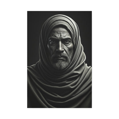 Silent Strength Black & White Elder Portrait Wall Art & Canvas Prints