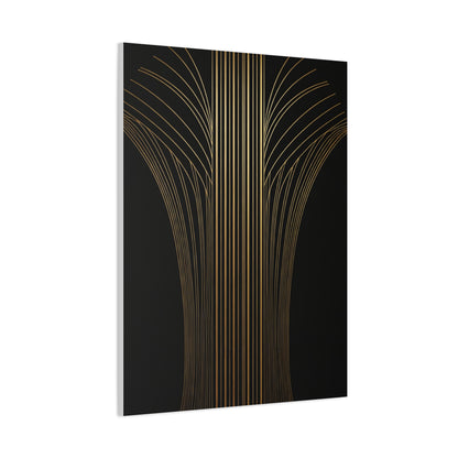 Golden Palm Rise Art Deco Wall Art & Canvas Prints