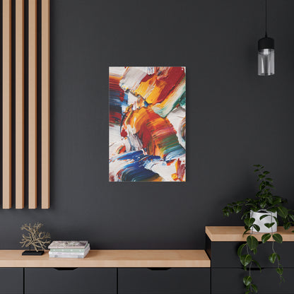 Bold Multicolor Abstract Brushstroke Wall Art & Canvas Print