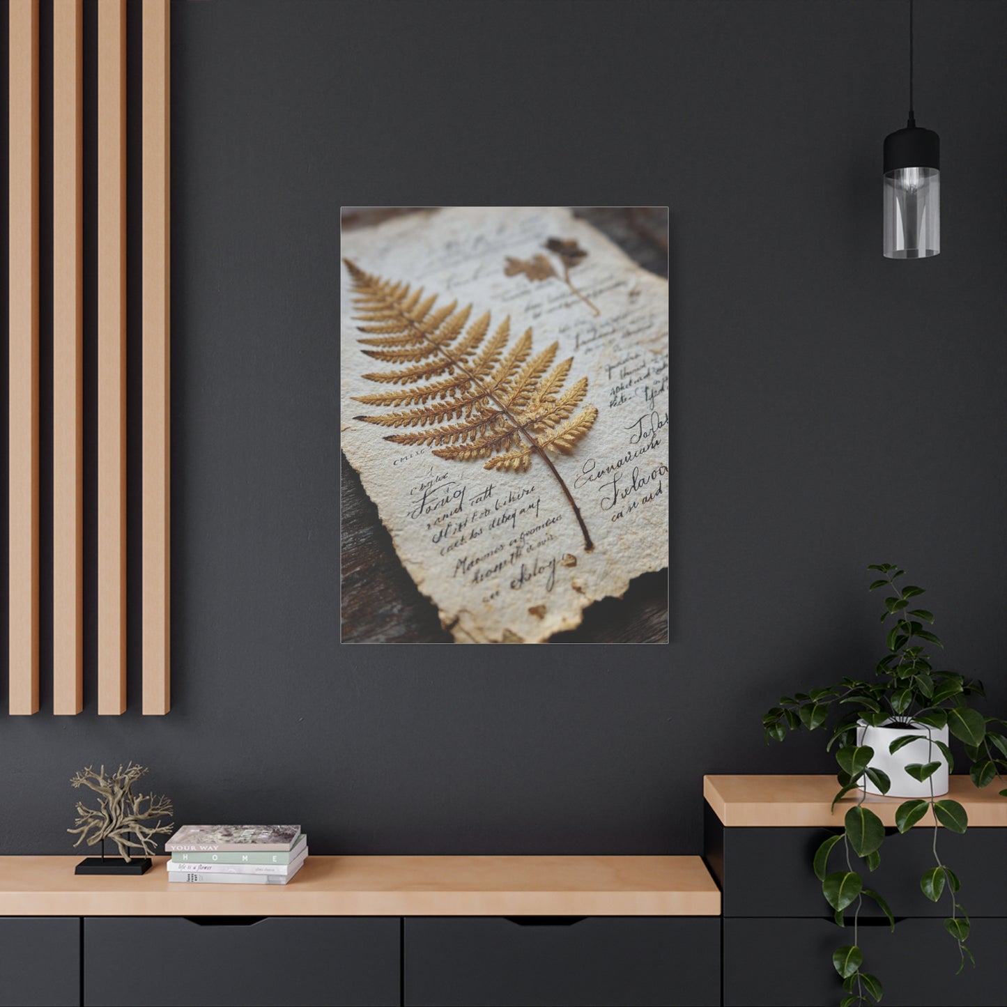 Antique Botanical Fern Study Wall Art & Canvas Print