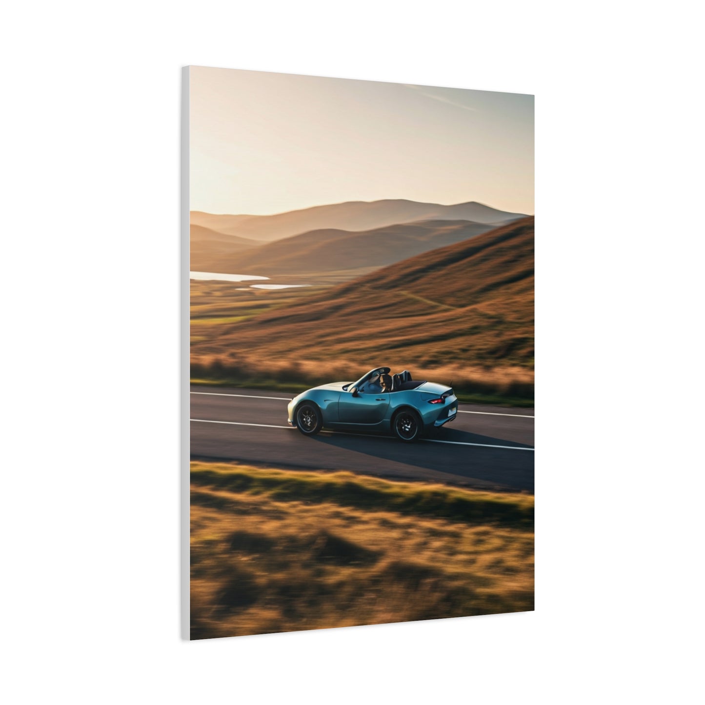 Mazda MX-5 Miata Winding Countryside Road Wall Art & Canvas Prints