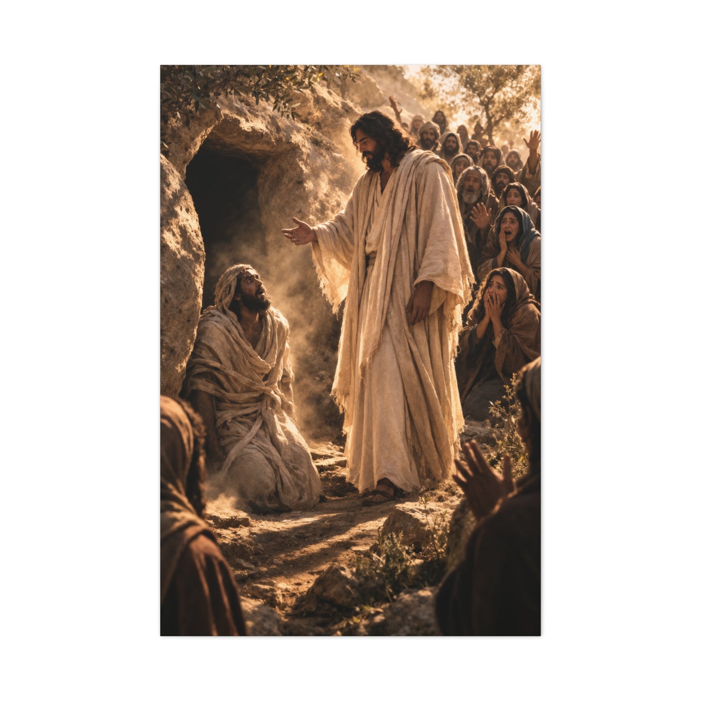 Raising of Lazarus Miracle Wall Art & Canvas Print