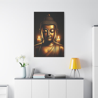 Candlelight Serenity Buddha Wall Art & Canvas Prints