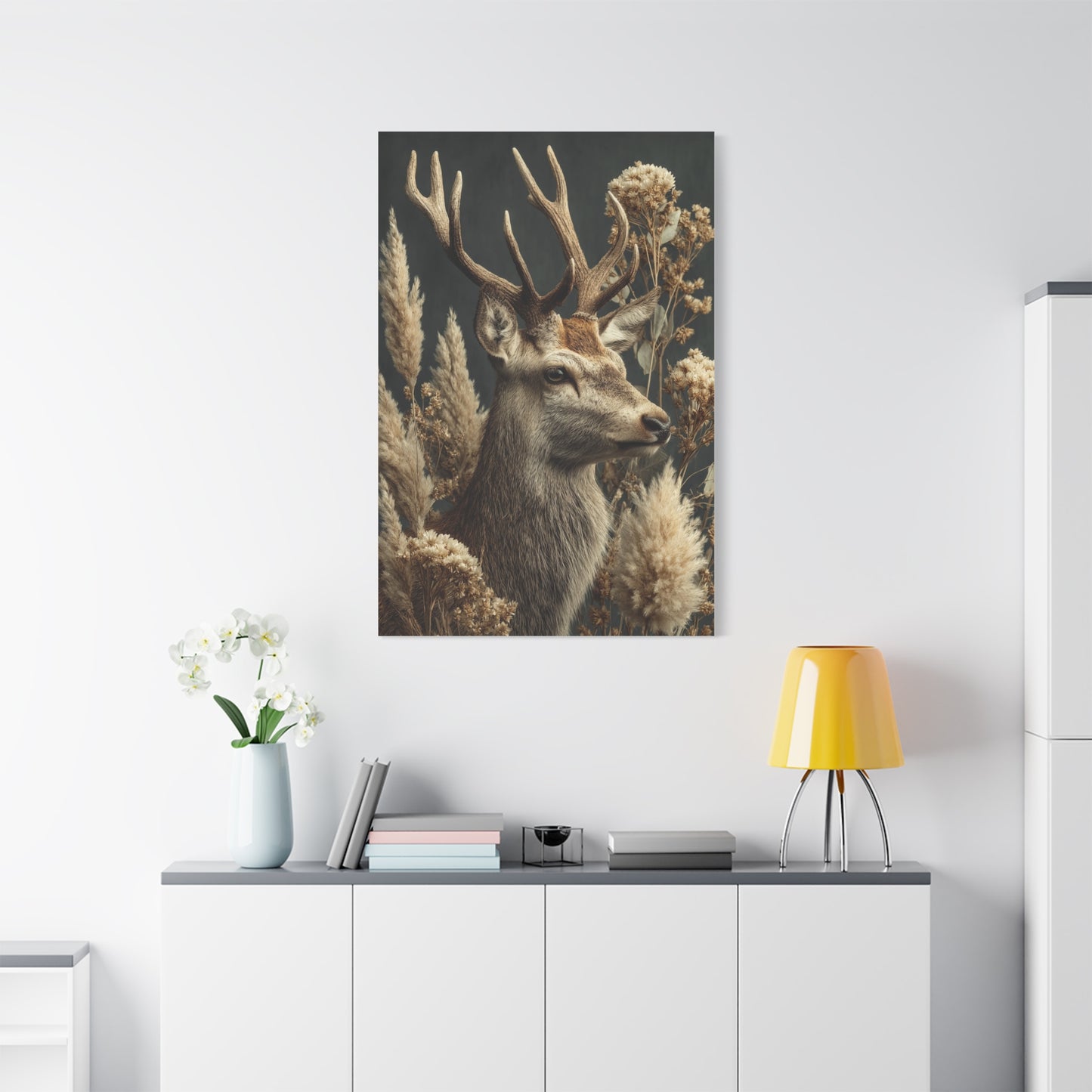 Victorian Natural History Deer Study Wall Art & Canvas Print