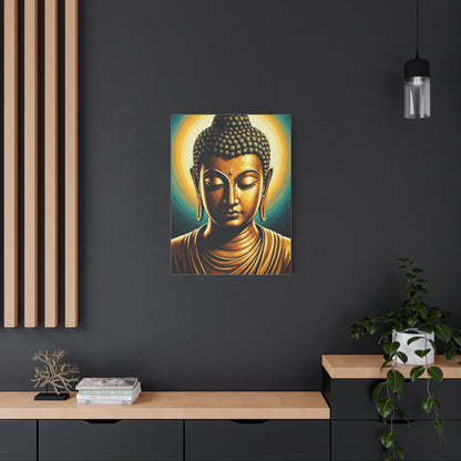 Radiant Serenity Buddha Portrait Wall Art & Canvas Prints