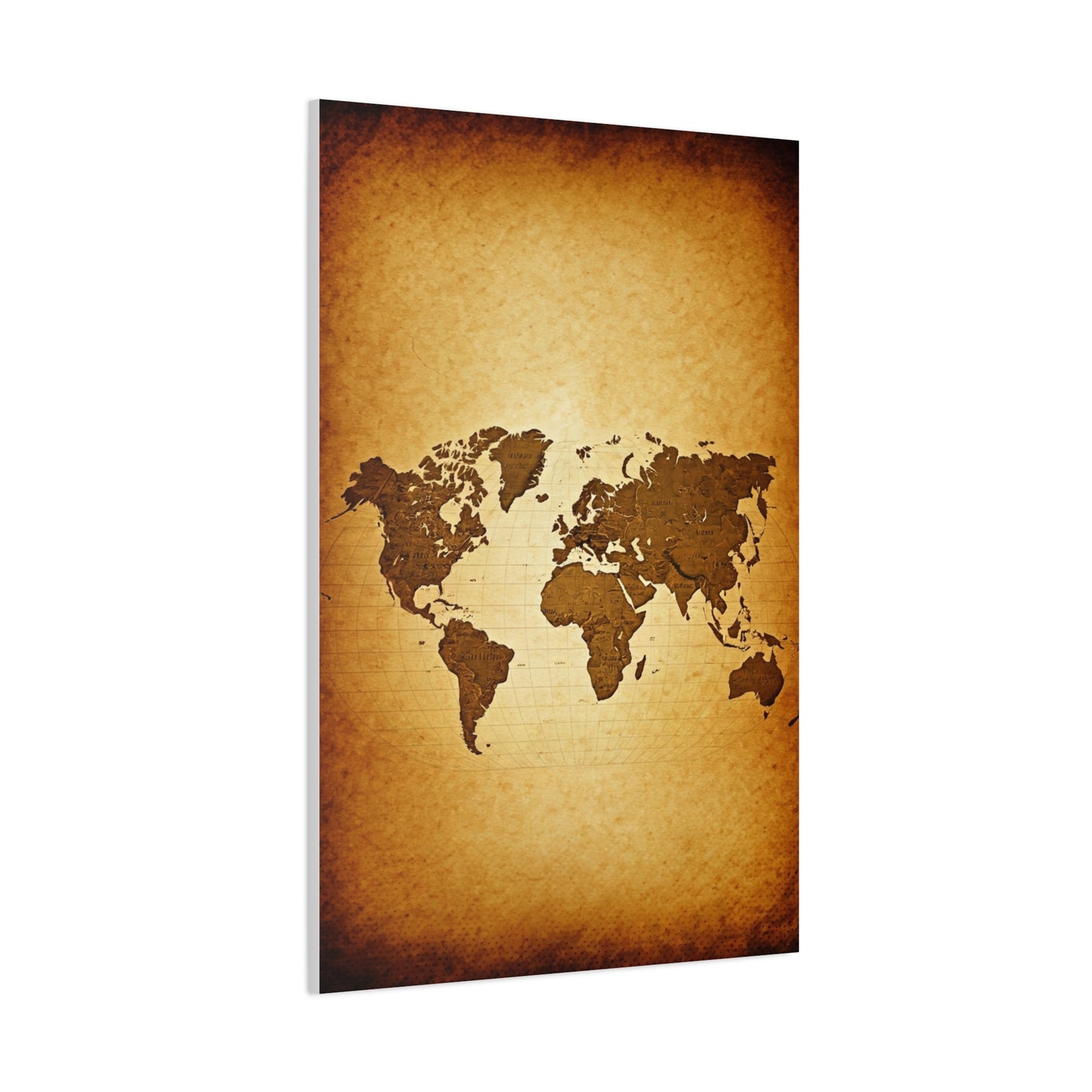 Vintage Portrait Map Fusion Wall Art & Canvas Prints