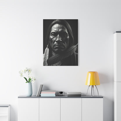 Weathered Resolve Black & White Portrait Wall Art & Canvas Prints