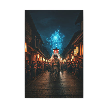 Spirit Procession of the Blue Flame Wall Art & Canvas Prints