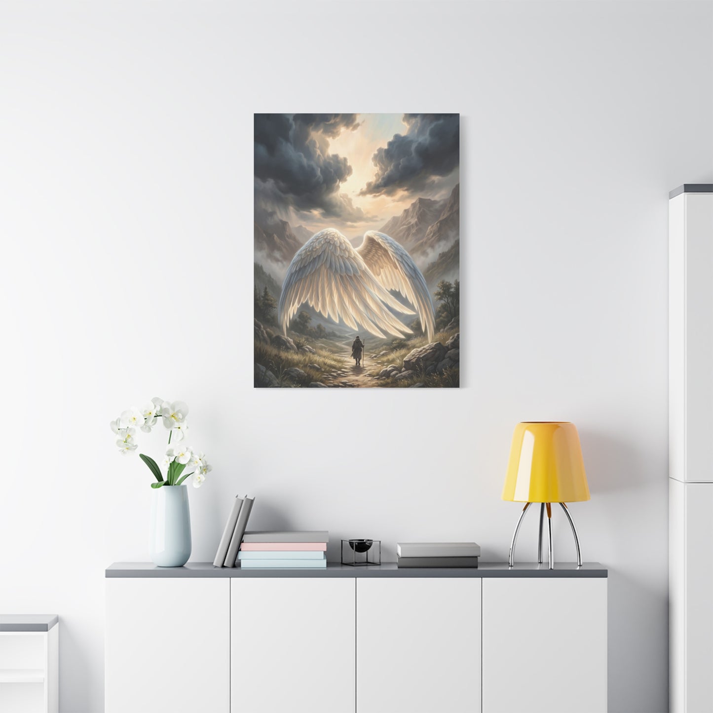 Psalm 91 Wings of Refuge Scripture Wall Art & Canvas Print