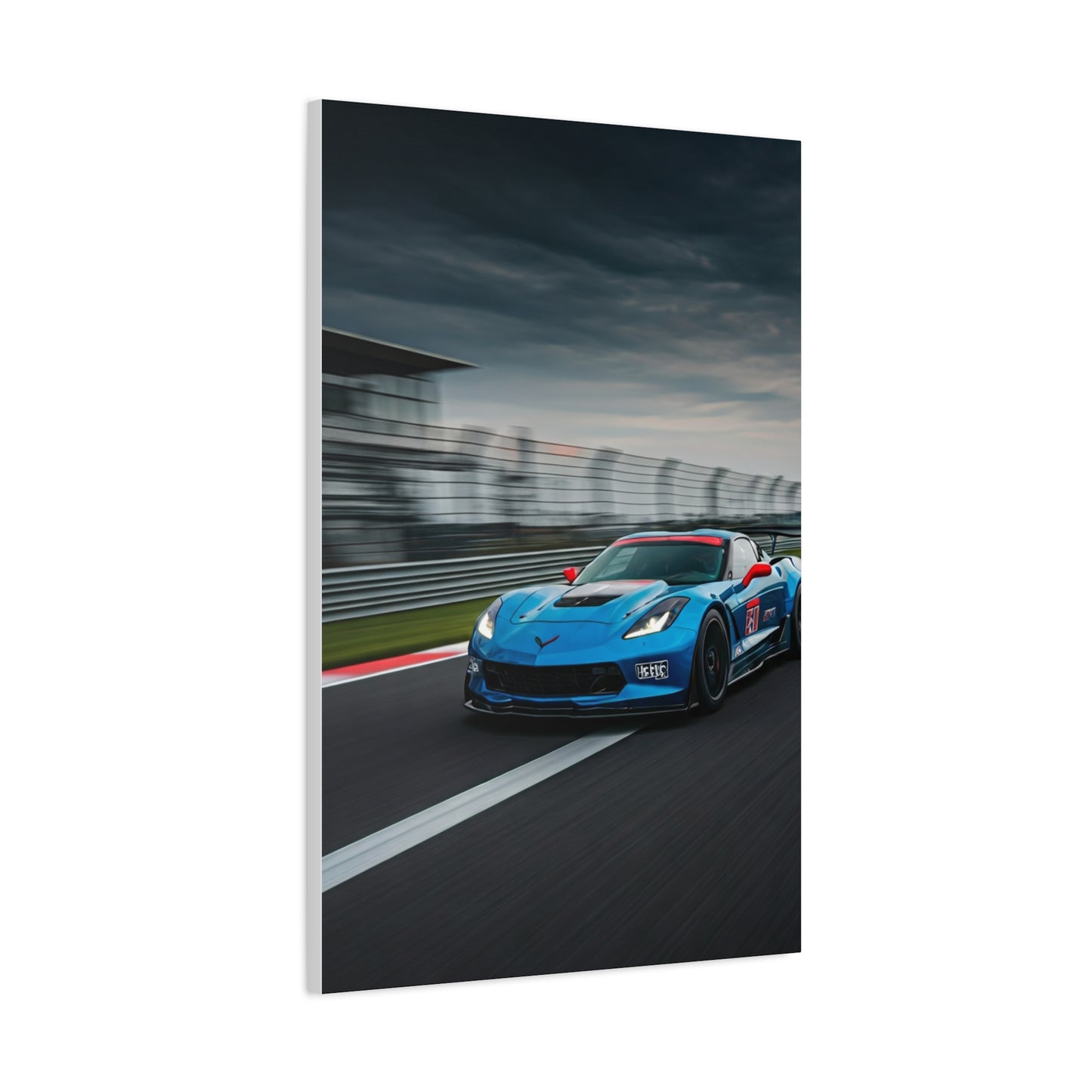 2019 Chevrolet Corvette C7 Z06 Start Finish Straight Wall Art & Canvas Prints