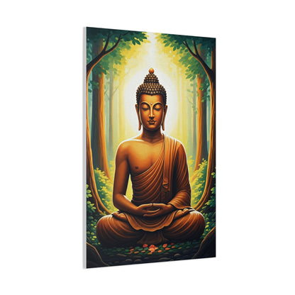 Serene Forest Meditation Buddha Wall Art & Canvas Prints