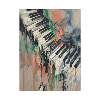 Abstract Piano Flow Expression Wall Art & Canvas Print