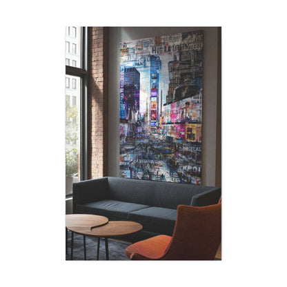 City And Culture Collage Artwork Wall Art & Canvas Print