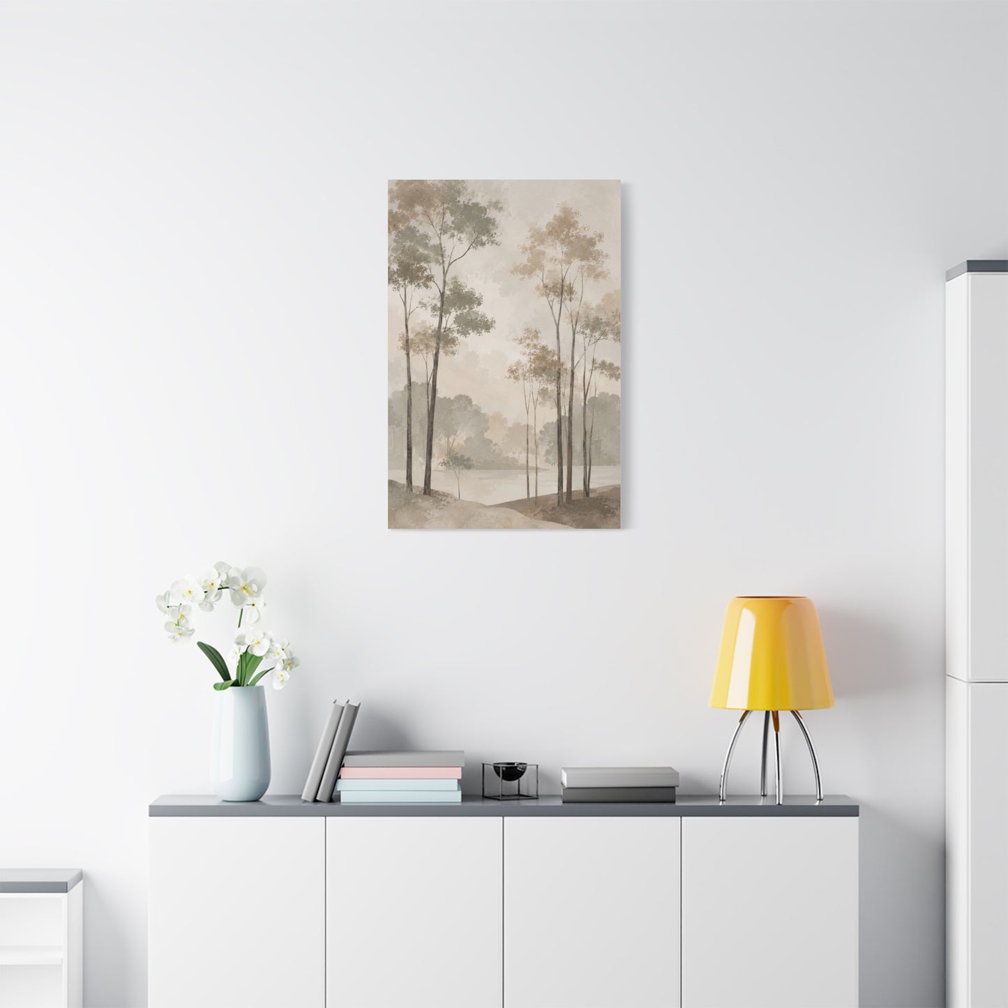 Japandi Minimal Tree Landscape Trees Wall Art & Canvas Print