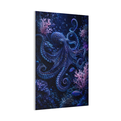Deep Ocean Octopus Fantasy Tropical Wall Art & Canvas Print