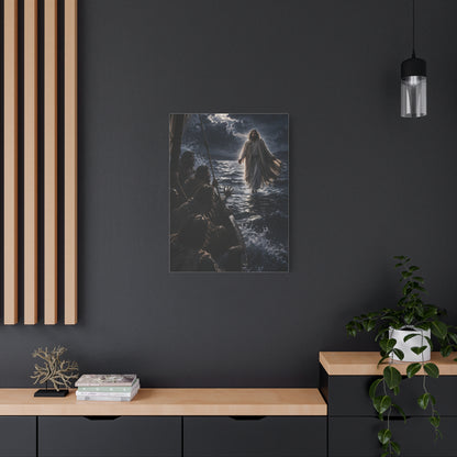 Jesus Walking on Water Night Miracle Wall Art & Canvas Print
