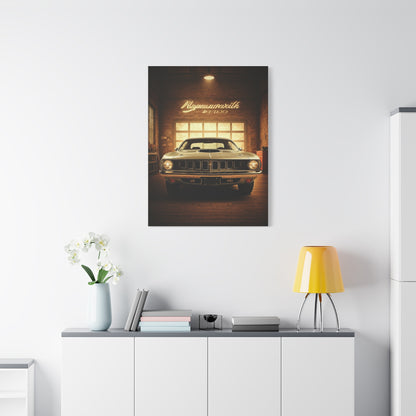 Plymouth Barracuda Cuda Vintage Garage Wall Art & Canvas Prints
