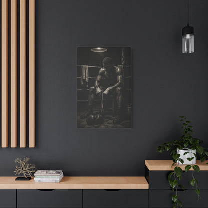Monochrome Boxer Legacy Sports Wall Art & Canvas Print