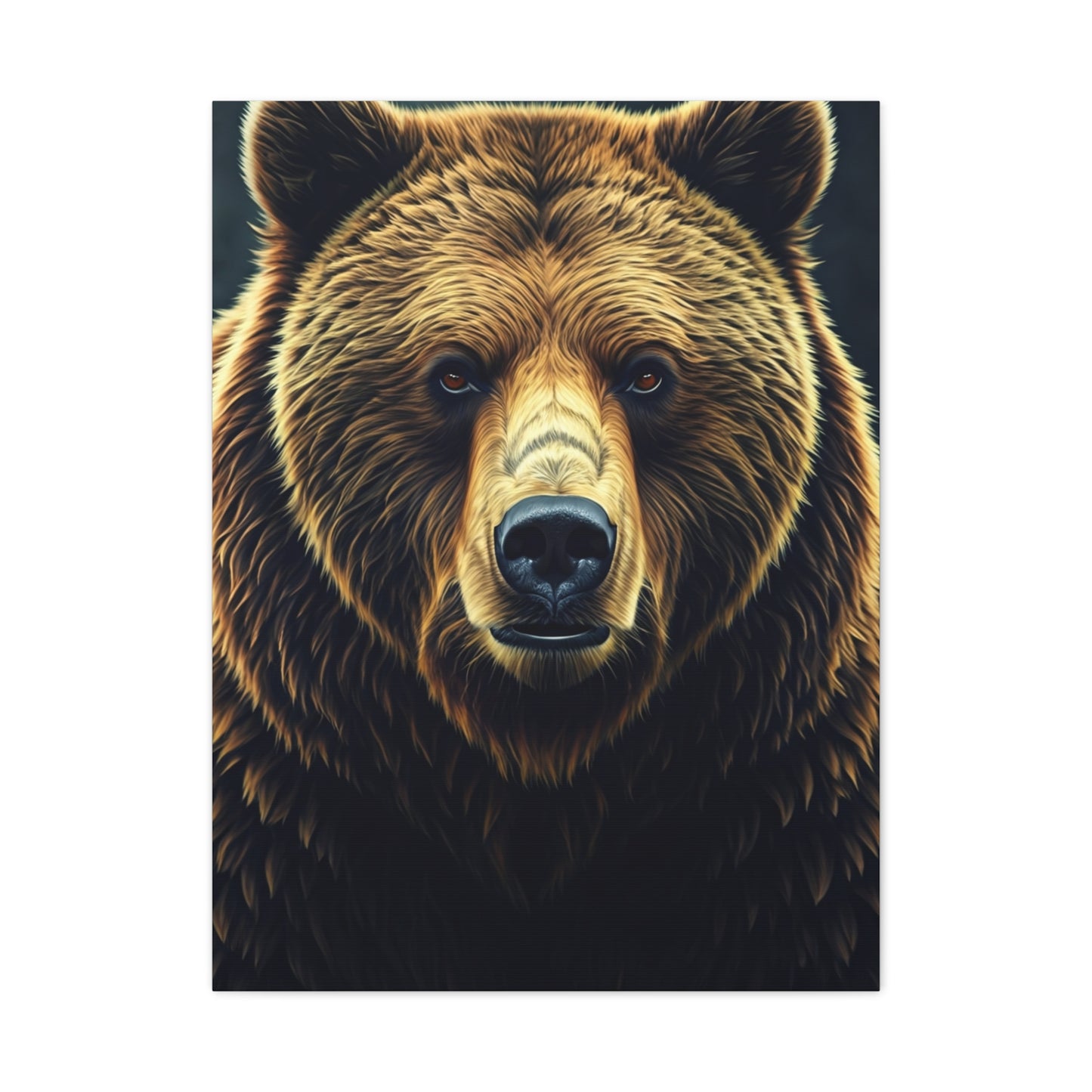 Majestic Brown Bear Portrait Wall Art & Canvas Prints