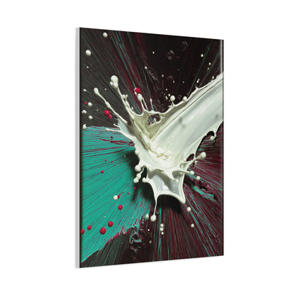Abstract Liquid Paint Impact Wall Art & Canvas Print
