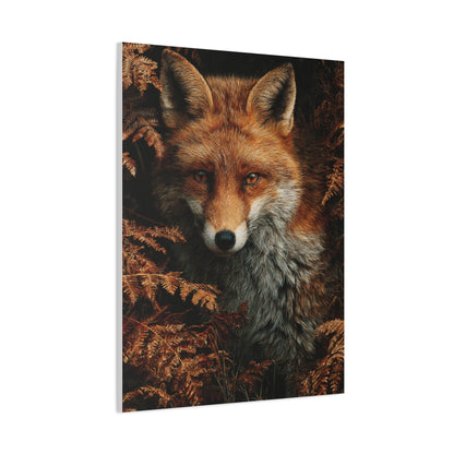 Autumn Woodland Fox Portrait Wall Art & Canvas Print