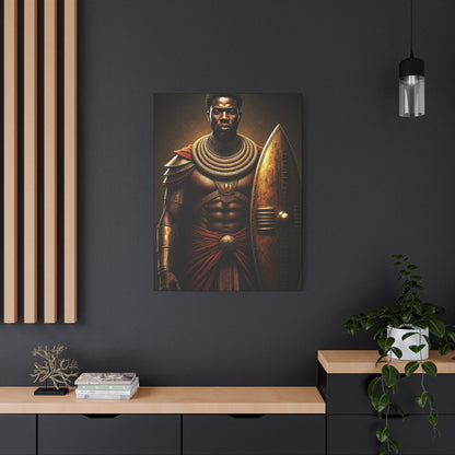 African Warrior Shield Legend Wall Art & Canvas Prints