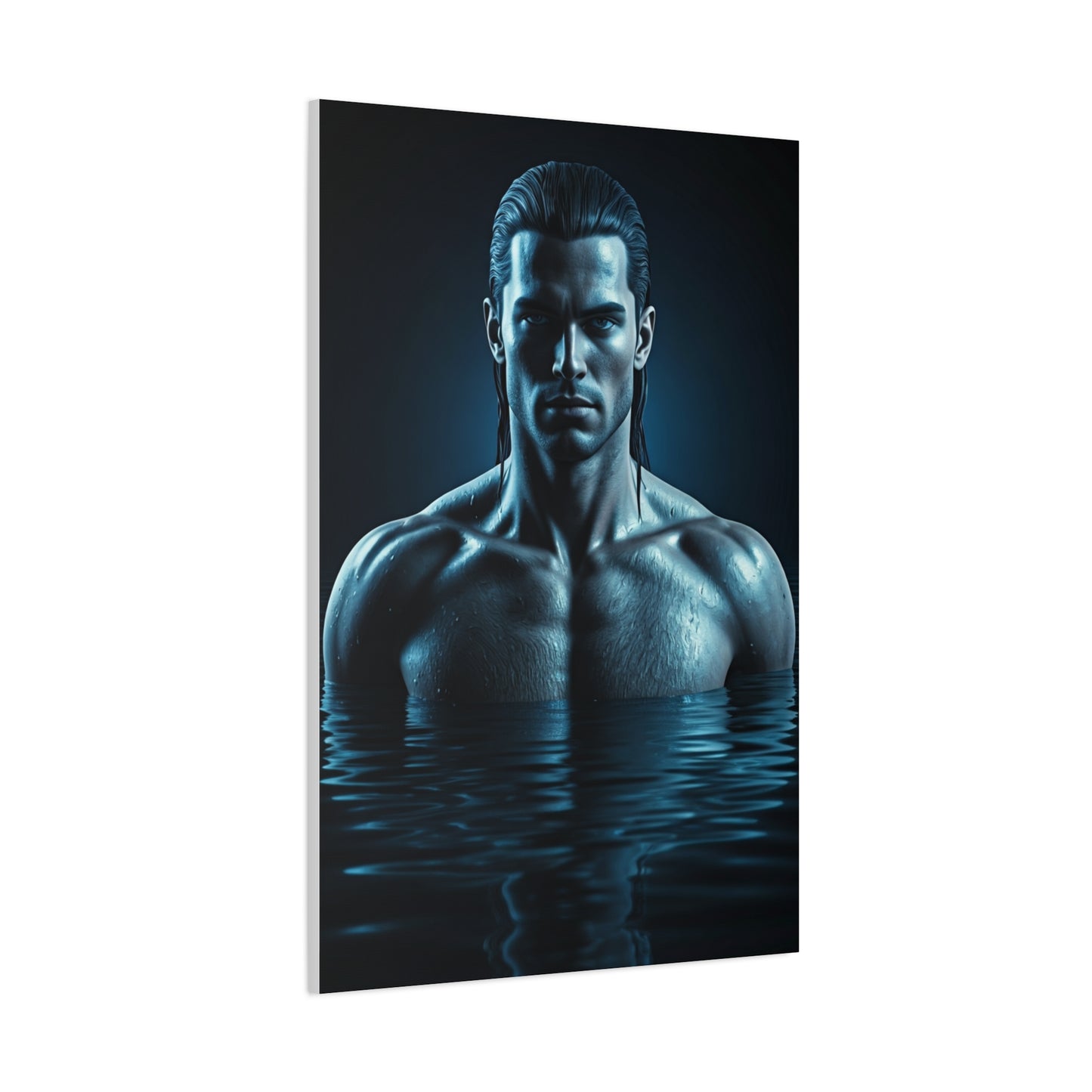 Blue Depth Masculine Form Wall Art & Canvas Prints