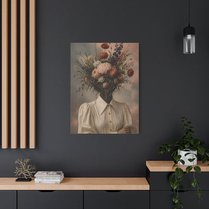 Surreal Floral Identity Portrait Wall Art & Canvas Print