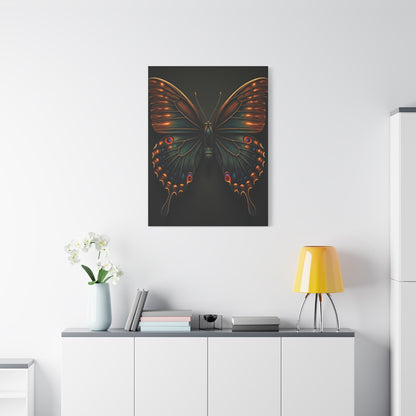 Peacock Pattern Butterfly Portrait Wall Art & Canvas Prints