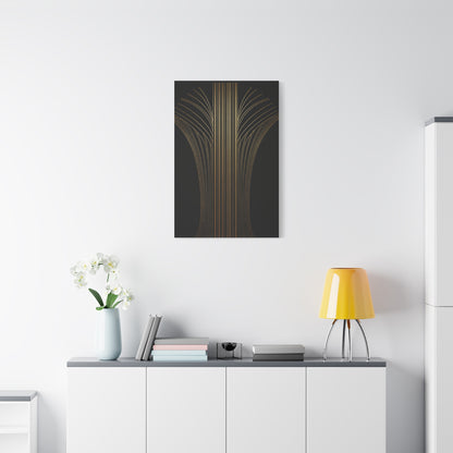 Golden Palm Rise Art Deco Wall Art & Canvas Prints