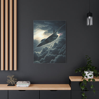 Stealth Fighter Above the Clouds Wall Art & Canvas Prints