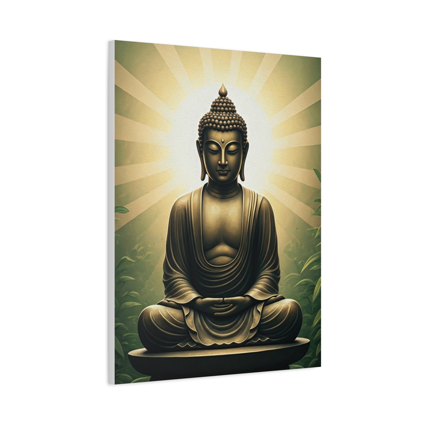 Sunburst Serenity Buddha Meditation Wall Art & Canvas Prints