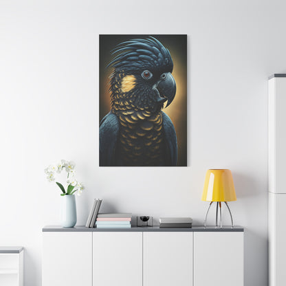 Majestic Black Cockatoo Portrait Wall Art & Canvas Prints