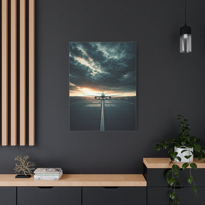 Runway Departure Storm Sky Wall Art & Canvas Prints.