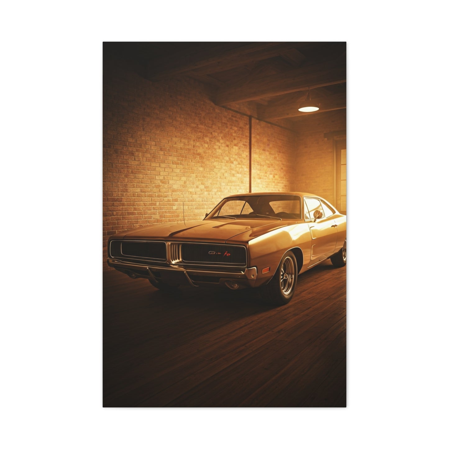 Dodge Charger R/T Restoration Garage Wall Art & Canvas Prints