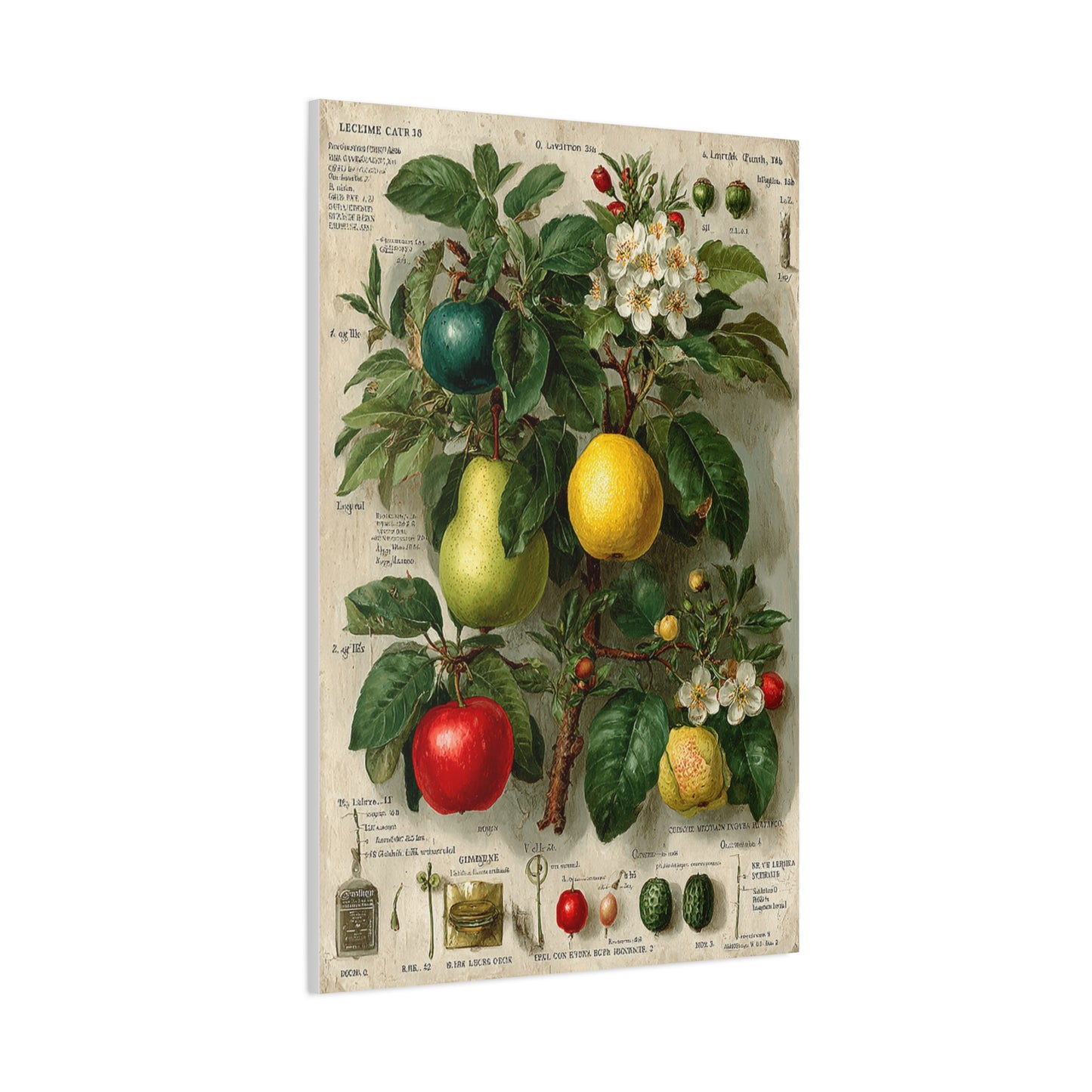 Antique Pomology Botanical Study Wall Art & Canvas Print
