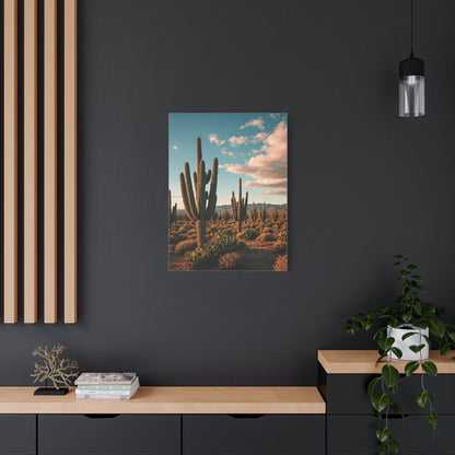 Golden Desert Saguaro Panorama Wall Art & Canvas Prints