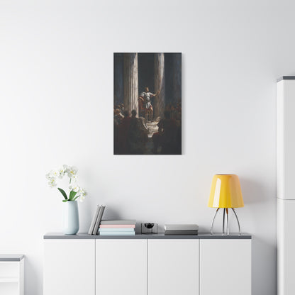 Julius Caesar Addressing The Roman Senate Wall Art & Canvas Print