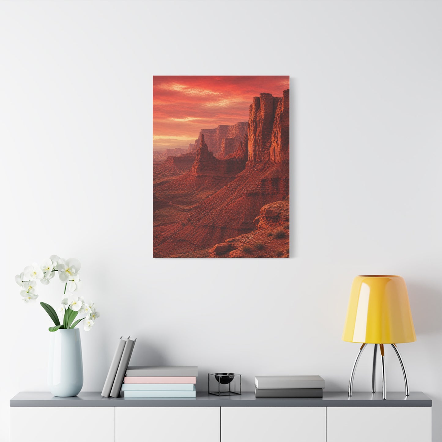 Desert Red Canyon Landscape Wall Art & Canvas Print