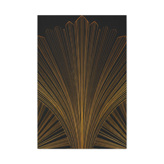 Regal Fan Lines Art Deco Wall Art & Canvas Prints